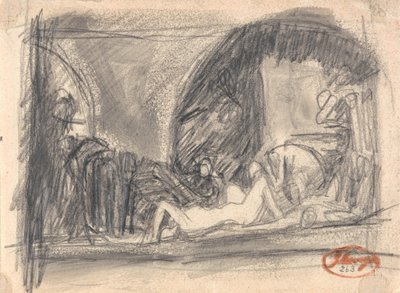 Fængselsscene af George Romney